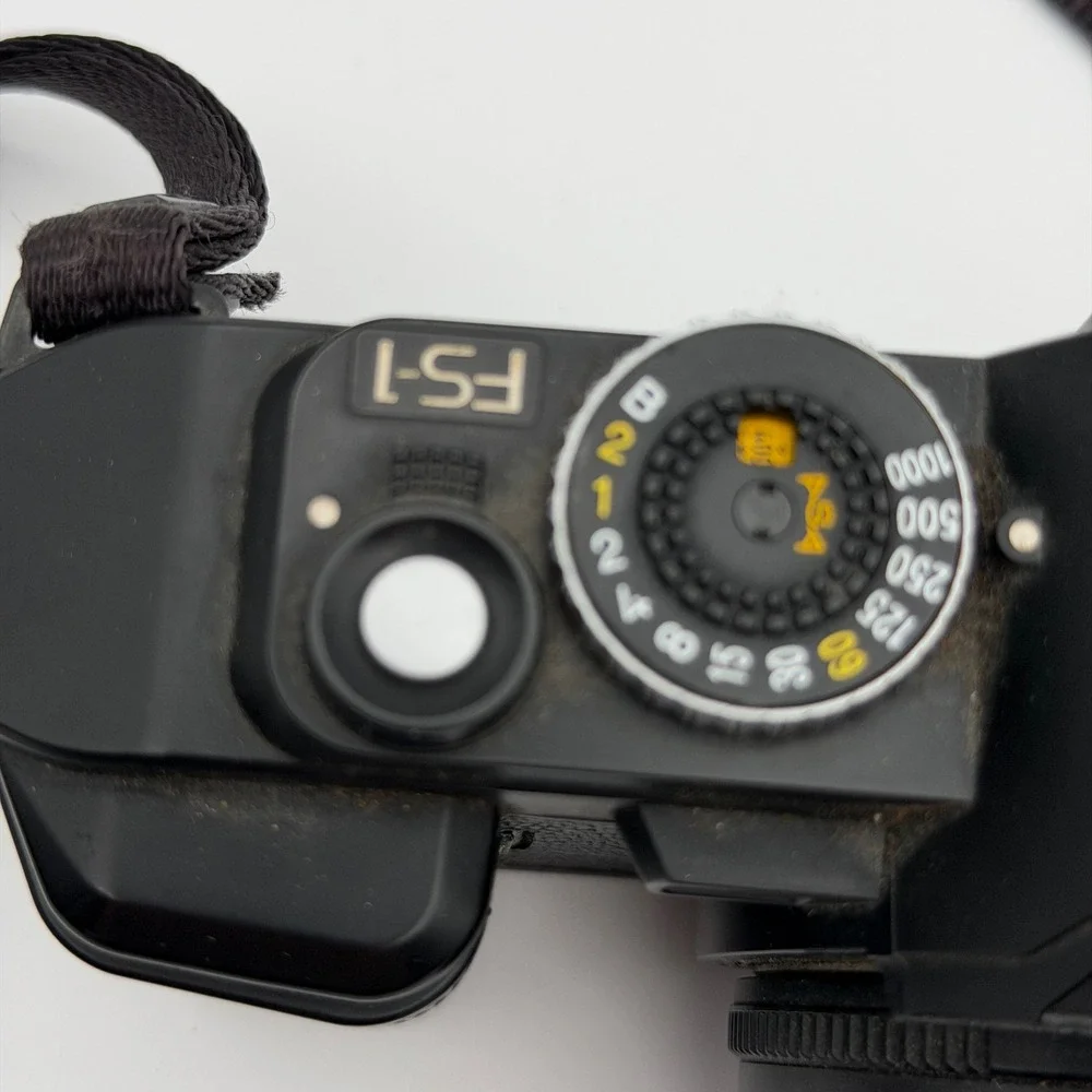 Konica FS-1 35mm SLR Film Camera with Hexanon AR 40mm f1.8 Lens & Hoya Filter